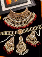 Kundan bridal set with sheesh patti
