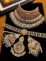 Kundan bridal set with sheesh patti - Image 7