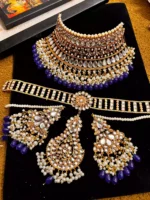 Kundan bridal set with sheesh patti - Image 2