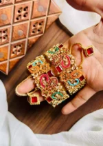 Zircon openable bangle pair