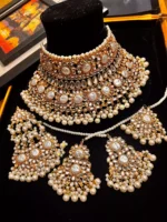 MOP kundan bridal set