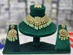 Jaipuri kundan necklace set - Image 2