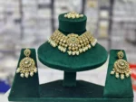 Jaipuri kundan necklace set - Image 4