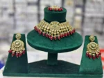 Jaipuri kundan necklace set