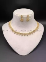 Delicate AD zircon necklace set