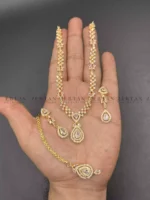 Delicate AD zircon necklace set - Image 4