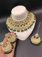 Indian kundan bridal set with teeka