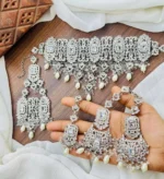 Zircon bridal set with jhumar - Image 3