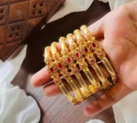 Gold plated 6pcs bangle set