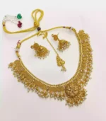 Gold plated rajwari necklace set