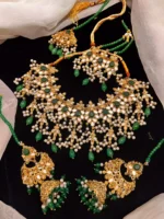 Kundan bridal set with jhumar - Image 2