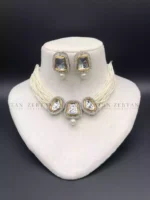 Indian uncut kundan choker set - Image 2