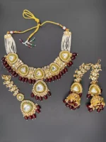 Big size indian kundan necklace