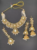Big size indian kundan necklace - Image 3