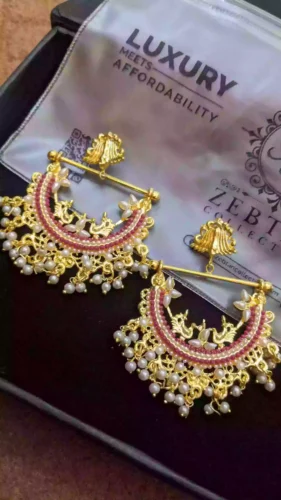 heavy earrings chand baali style