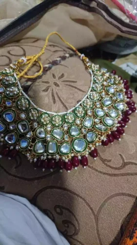 indian polki kundan necklace set