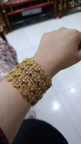 zircon bangles jewelry zebtan collection elegant heavy bridsl jewelry beautiful