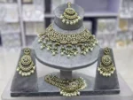 Kundan bridal set with jhumar - Image 2