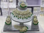 Kundan bridal set with jhumar