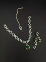 Indian zircon necklace set - Image 2
