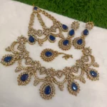 Elegant bridal set with jhumar - Image 8
