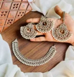 Manjoos necklace set with teeka