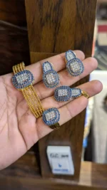 Premium zircon locket set with ring - Image 5