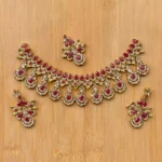 Zircon bridal necklace set