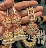 Noratan jhumki with teeka - Image 6