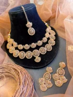 Double layer zircon set with teeka - Image 3