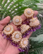Zircon choker set with jhumki - Image 7