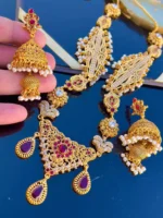 Egyptian set with jhumki earrings - Image 6