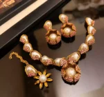 Mother pearl necklace set - Image 6