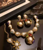 Mother pearl necklace set - Image 5