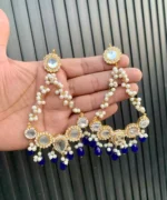 Kundan heavy earrings - Image 2