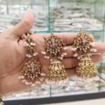 Zircon earrings with teeka - Image 10