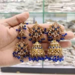 Zircon earrings with teeka - Image 9