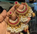 Hyderabadi jhumki earrings - Image 4