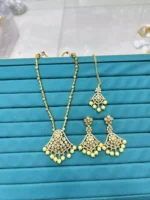 South indian set with teeka - Image 2