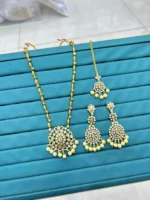 South indian set with teeka - Image 2