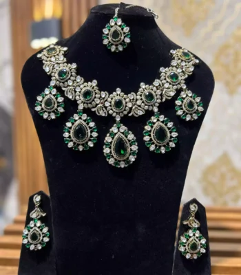 diamond cut necklace set