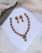 Indian zircon necklace set - Image 2