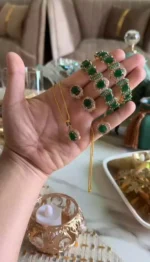 Zircon combo set with bangles - Image 6