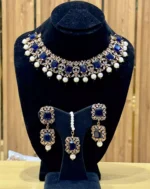 Pearl zirconia necklace set - Image 2