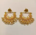Gold plated designer earrings - Image 6