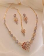 Indian necklace set with teeka - Image 10