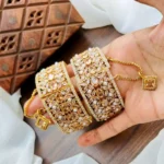 Zircon openable bangle pair - Image 2