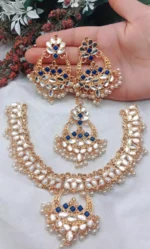 Sheesh kundan necklace set - Image 2