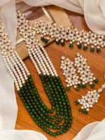 Heavy bridal kundan maala set - Image 6