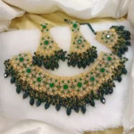 Heavy pearl bridal set - Image 5